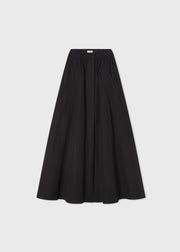 Parachute Skirt in Cotton Sateen - Black - CO Collections